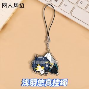 ZZZ Harumasa Asaba Premium Chibi Phone Strap | Hot Zenless Zone Zero Section 6 Agent Acrylic Charm
