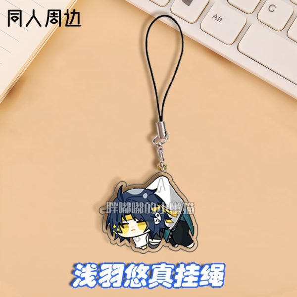 ZZZ Harumasa Asaba Premium Chibi Phone Strap | Hot Zenless Zone Zero Section 6 Agent Acrylic Charm — image 4