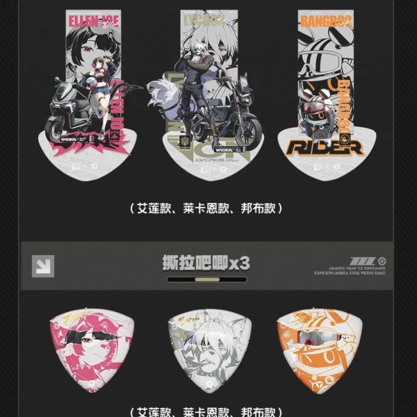 Zenless Zone Zero Ellen and Lycaon Standee and Badge Collection | zenlesszonezero.toys | ZZZ Ellen, Lycaon, Yixuan, Cissia | Zenless Zone Zero Standee and Badge Collection |