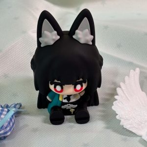 Zenless Zone Zero EMiyabi Sitting Figure Q Version Clay Doll ZZZ
