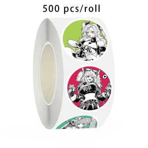 ZZZ Manga Style Circular Sticker Roll | Premium Zenless Zone Zero 500-Piece Icon Collection