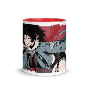 ZZZ Jane Doe Premium Fan Art Two-Tone Ceramic Mug | Zenless Zone Zero Custom Coffee Cup