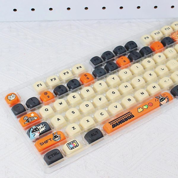 Zenless Zone Zero anime keycap set featuring character artwork, custom mechanical keyboard keycaps for gaming keyboards, durable decorative keycaps for PC gaming setups and HoYoverse fans.