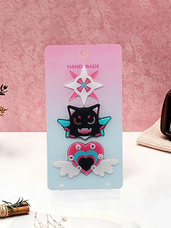 Zenless Zone Zero Aria, Sunna, and Nangong Yu Hair Clip Set | zenlesszonezero.toys | ZZZ Aria, Sunna, Nangong Yu | Zenless Zone Zero Hair Clip Set |