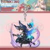 Clear acrylic standee figure featuring Zenless Zone Zero characters printed in high-definition anime art with a slot-in base for desk display.
