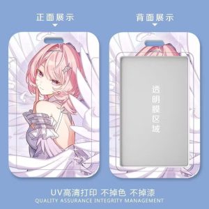 ZZZ Premium Anime Sliding Card Holder | Pink-Haired Angel Protective ID Sleeve