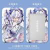 Zenless Zone Zero Vivian anime hard plastic sliding card holder for student IDs and bus cards with UV printed illustration and clear back window.