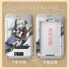 Four variations of a sliding hard-shell card holder featuring the anime character Corin Wickes from Zenless Zone Zero in different maid outfits and poses. The back of the cases shows the full character artwork, while the front features a clear transparent window for displaying ID cards.