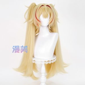 Zenless Zone Zero Claret Flint Cosplay Wig - Simulation Scalp, Thickened Fluffy Synthetic Fiber with Claw Clip