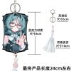 Roxy Acrylic Keychain with Beaded Tassel – Zenless Zone Zero Anime Bag Charm