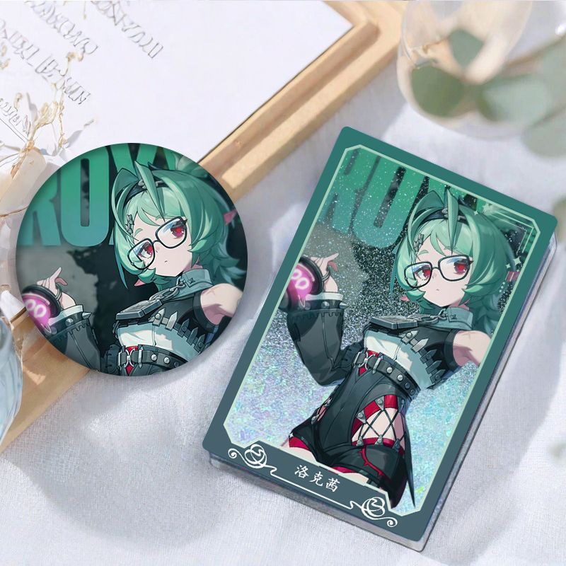 Zenless Zone Zero Roxy Flowing Sand Mahjong Acrylic and Badge Collection | zenlesszonezero.toys | ZZZ Roxy | Zenless Zone Zero Flowing Sand Mahjong Acrylic and Badge Collection |