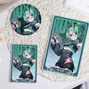 Zenless Zone Zero Roxy Flowing Sand Mahjong Acrylic and Badge Collection