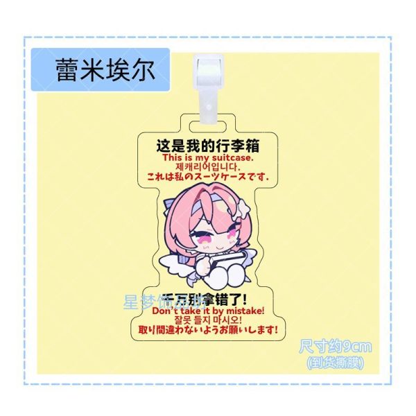 Zenless Zone Zero Billy, Jane, Claret, Remielle, Lucia, Vivian, Miyabi, Yixuan, and Yanagi Luggage Tag Collection | zenlesszonezero.toys | ZZZ Billy, Jane, Claret, Remielle, Lucia, Vivian, Miyabi, Yixuan, Yanagi | Zenless Zone Zero Luggage Tag |