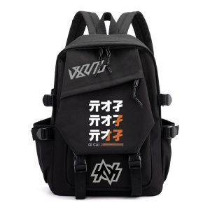 Zenless Zone Zero Black Backpack – ZZZ Gaming School Bag