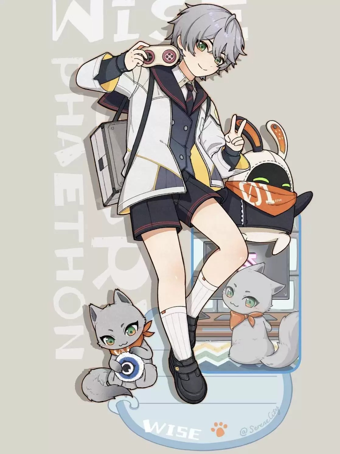 Zenless Zone Zero Lighter Chibi Duo Acrylic Stand Set | zenlesszonezero.toys | ZZZ Lighter | Zenless Zone Zero Acrylic Stand |
