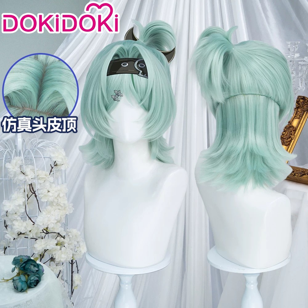 Zenless Zone Zero Mint Green Highlighted Cosplay Wig | zenlesszonezero.toys | ZZZ Mint Green-Haired Character | Zenless Zone Zero Cosplay Wig |