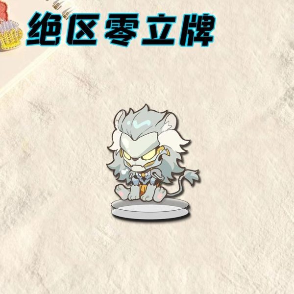 Cute Zenless Zone Zero Banyue chibi anime acrylic standee figures displayed on round clear acrylic bases.