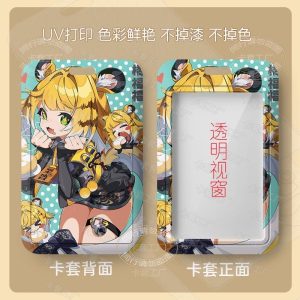 Hard plastic Zenless Zone Zero Ju Fufu anime card holder with clear front display window and bright character artwork.