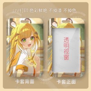 Hard plastic Zenless Zone Zero Ju Fufu anime card holder with clear front display window and bright character artwork.