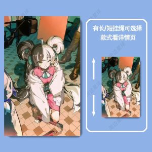 Hard plastic sliding card sleeve featuring Zenless Zone Zero character Dialyn with options for long or short neck lanyards.