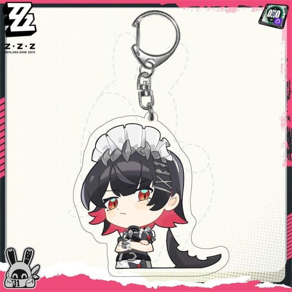 Zenless Zone Zero Chibi Character Keychain Collection | zenlesszonezero.toys | ZZZ Ellen, Wise, Belle, Koleda, Nekomata | Zenless Zone Zero Keychain |