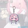 Zenless Zone Zero Remiel chibi acrylic keychains displaying funny gaming reaction expressions like crying, blushing, and cheering while holding a white game controller.