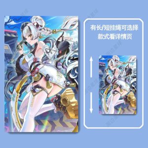 Hard plastic sliding card sleeve featuring Zenless Zone Zero character Dialyn with options for long or short neck lanyards.