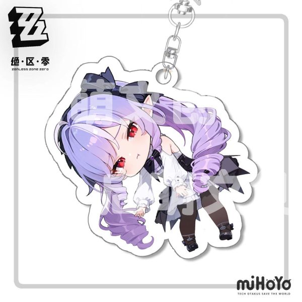 Zenless Zone Zero Vivian Pinch-Pose Chibi Keychain | zenlesszonezero.toys | ZZZ Vivian | Zenless Zone Zero Keychain |