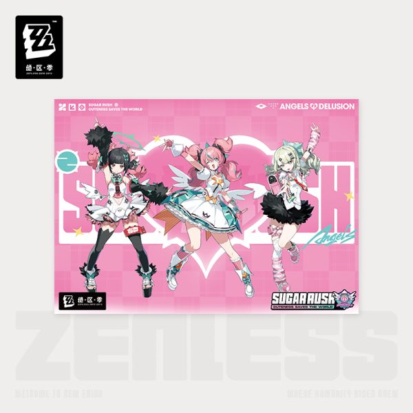 [Pre-order] Zenless Zone Zero PINK Sugar Rush Poster (Jan 2027) | zenlesszonezero.toys | ZZZ Aria, Sunna, Nangong Yu | Zenless Zone Zero Poster |