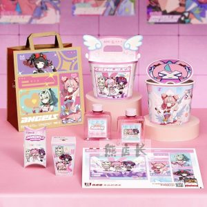 KFC x Zenless Zone Zero Collaboration Merchandise: Angel-themed Badges, Bangboo-themed Foldable Bags, Charms, and Light-up Acrylic Stands