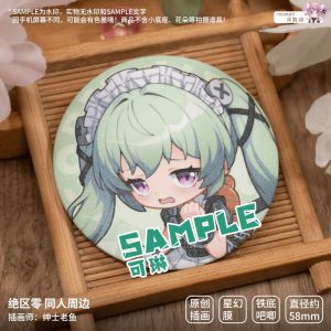 Zenless Zone Zero Corin, Ellen, and Qingyi Chibi Badge and Standee Collection
