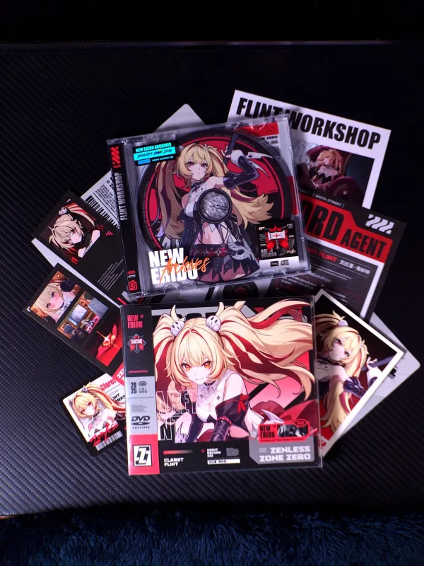 Zenless Zone Zero Toys - Claret Flint Character Archive CD/DVD – Collectible Gift for Fans, Perfect Birthday Present