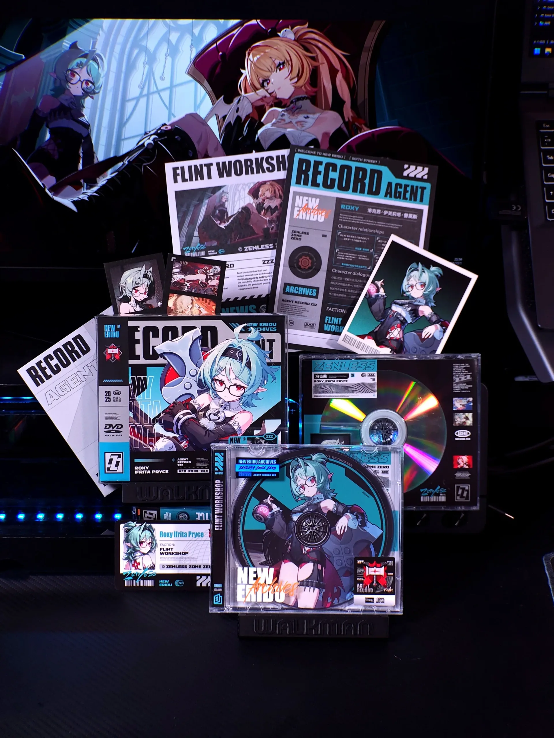 Zenless Zone Zero Toys - Roxy Ifrita Pryce Character Archive CD/DVD – Collectible Gift for Fans, Perfect Birthday Present