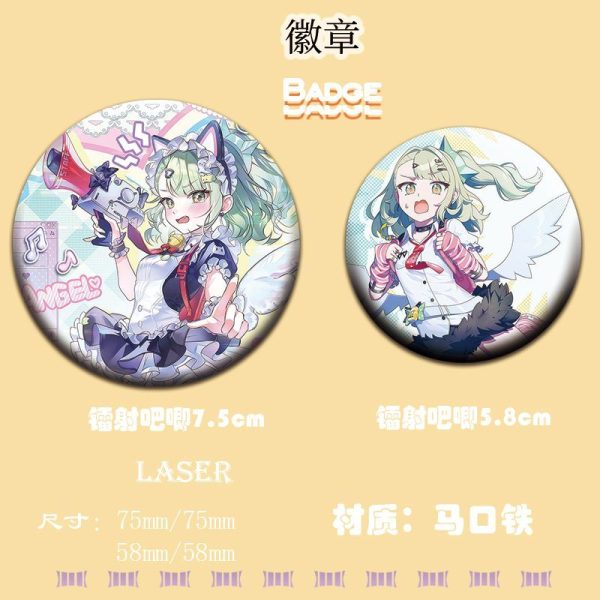 Chika 6-Piece Merch Set – Holo Ticket, Badge, Keychain & Cards | Zenless Zone Zero