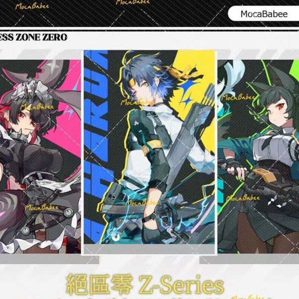 Miyabi, Ellen & Harumasa Full-Print Acrylic Standee | Zenless Zone Zero Support Set