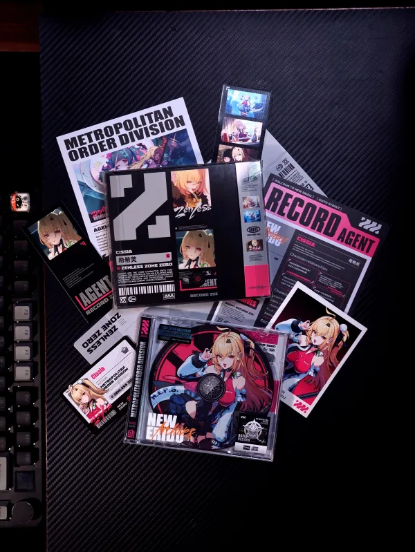 Zenless Zone Zero Toys – Cissia Character Archive CD/DVD – Collectible Gift for Fans, Perfect Birthday Present