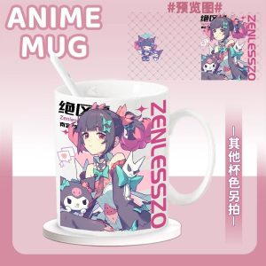 Zenless Zone Zero Nangong Yu, Sunna, Aria, and Bangboo Ceramic Mug | zenlesszonezero.toys | ZZZ Nangong Yu, Sunna, Aria | Zenless Zone Zero Character Ceramic Mug |