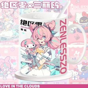 Zenless Zone Zero Nangong Yu, Sunna, Aria, and Bangboo Ceramic Mug | zenlesszonezero.toys | ZZZ Nangong Yu, Sunna, Aria | Zenless Zone Zero Character Ceramic Mug |