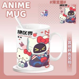 Zenless Zone Zero Nangong Yu, Sunna, Aria, and Bangboo Ceramic Mug | zenlesszonezero.toys | ZZZ Nangong Yu, Sunna, Aria | Zenless Zone Zero Character Ceramic Mug |