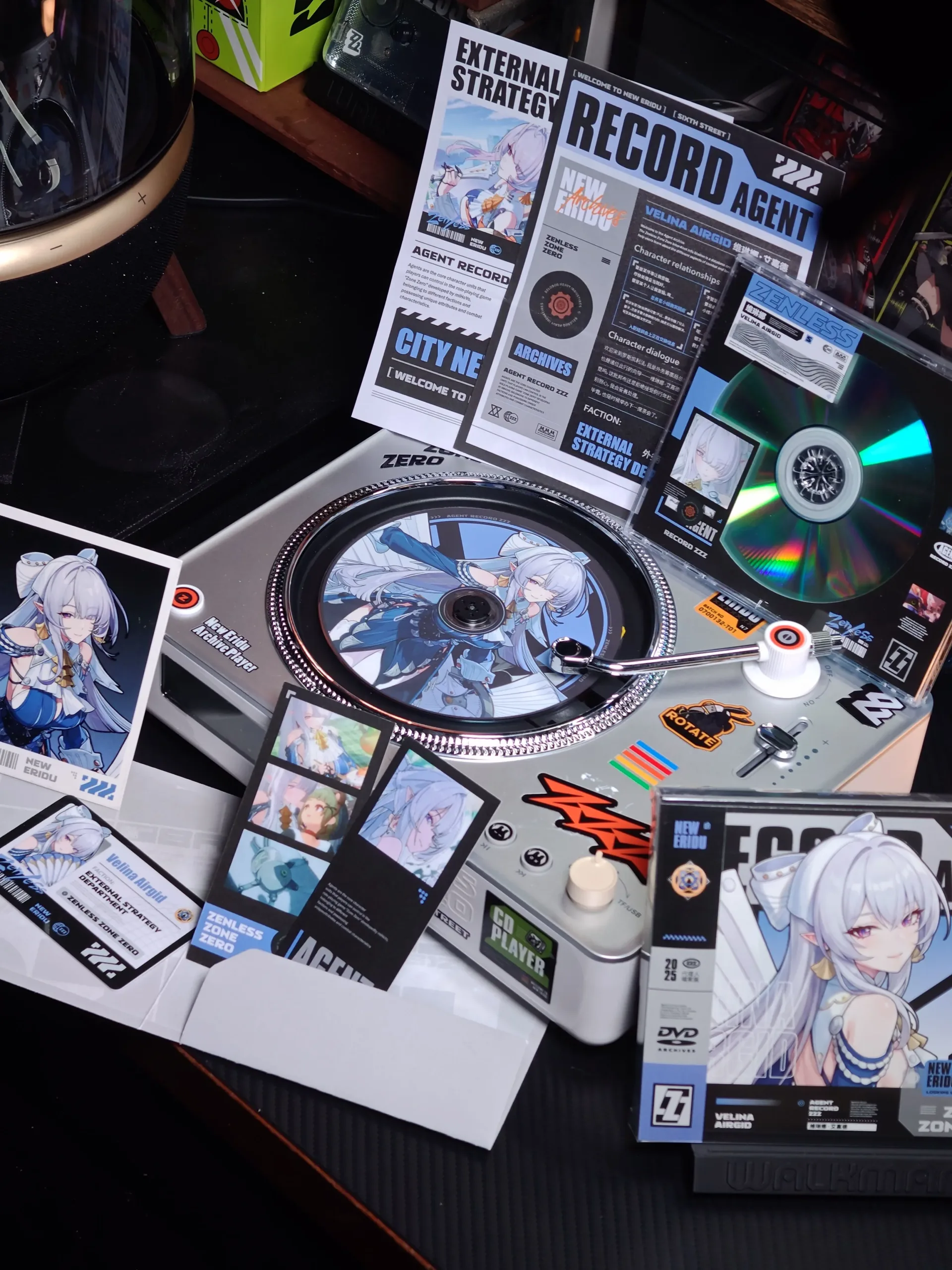 Zenless Zone Zero Toys – Velina Airgid Character Archive CD/DVD – Collectible Gift for Fans, Perfect Birthday Present | zenlesszonezero.toys | ZZZ Velina | Zenless Zone Zero Character Archive CD/DVD |