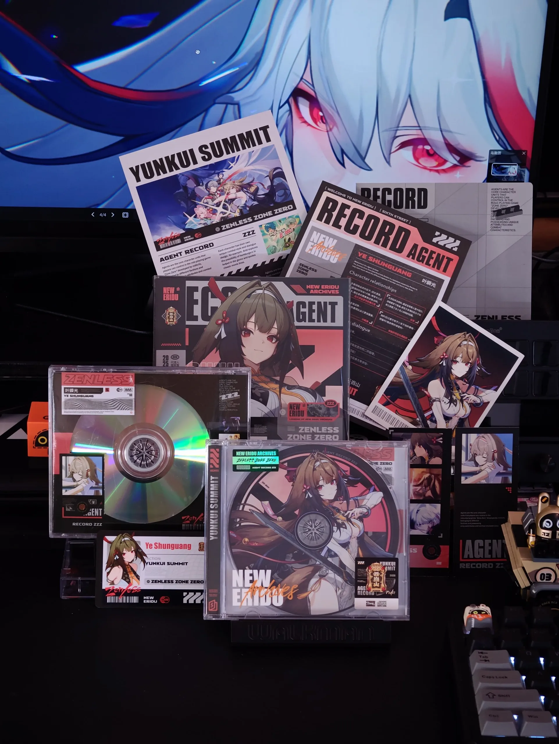 Zenless Zone Zero Toys – Ye Shunguang Character Archive CD/DVD – Collectible Gift for Fans, Perfect Birthday Present | zenlesszonezero.toys | ZZZ Ye Shunguang | Zenless Zone Zero Character Archive CD/DVD |