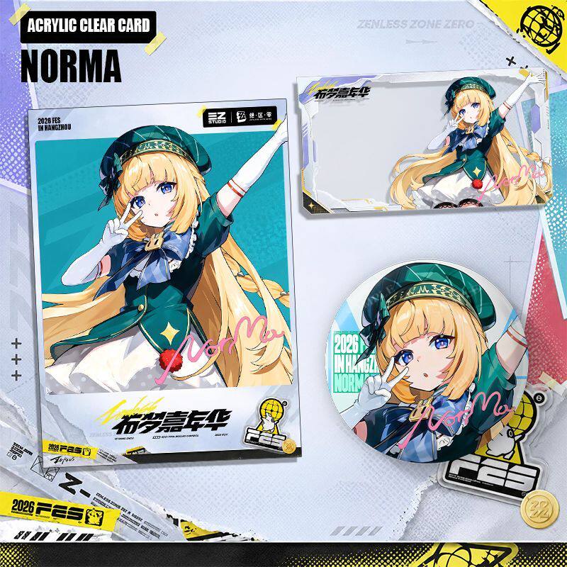 Zenless Zone Zero Claret, Norma, Vivian, Velina, and Hugo FES Badge, Polaroid, Clear Card, and Gift Set Collection | zenlesszonezero.toys | ZZZ Claret, Norma, Vivian, Velina, Hugo | Zenless Zone Zero FES Collectible Goods Collection |