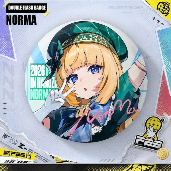 Zenless Zone Zero Claret, Norma, Vivian, Velina, and Hugo FES Badge, Polaroid, Clear Card, and Gift Set Collection | zenlesszonezero.toys | ZZZ Claret, Norma, Vivian, Velina, Hugo | Zenless Zone Zero FES Collectible Goods Collection |