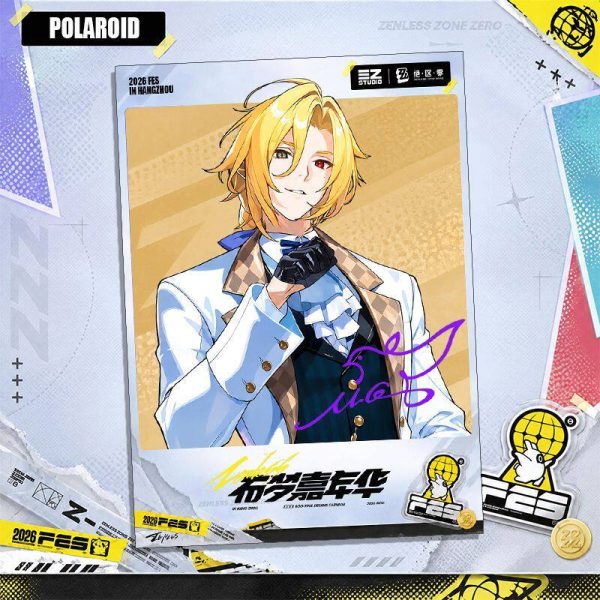 Zenless Zone Zero Claret, Norma, Vivian, Velina, and Hugo FES Badge, Polaroid, Clear Card, and Gift Set Collection | zenlesszonezero.toys | ZZZ Claret, Norma, Vivian, Velina, Hugo | Zenless Zone Zero FES Collectible Goods Collection |