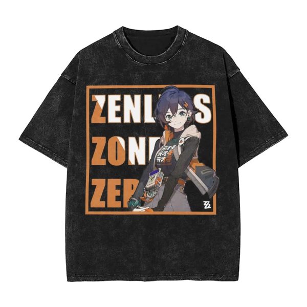 Zenless Zone Zero Cissia Washed T-Shirt Collection | zenlesszonezero.toys | ZZZ Cissia | Zenless Zone Zero Washed T-Shirt Collection |