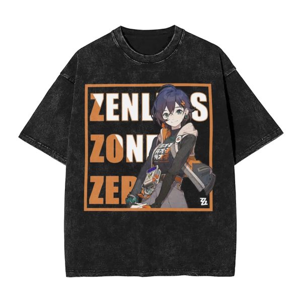 Zenless Zone Zero Cissia Washed T-Shirt Collection | zenlesszonezero.toys | ZZZ Cissia | Zenless Zone Zero Washed T-Shirt Collection |