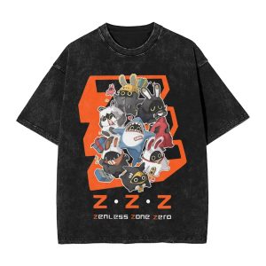 Zenless Zone Zero Cissia Washed T-Shirt Collection | zenlesszonezero.toys | ZZZ Cissia | Zenless Zone Zero Washed T-Shirt Collection |