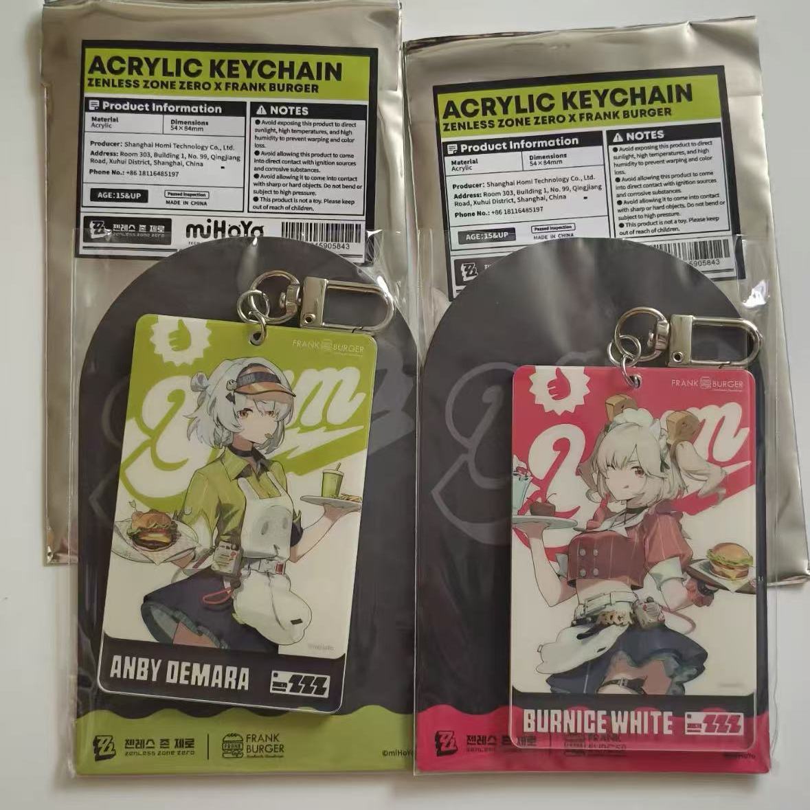 Zenless Zone Zero Burnice 和 Anby 全身角色挂件 | zenlesszonezero.toys | ZZZ Burnice, Anby | Zenless Zone Zero 全身角色挂件 |