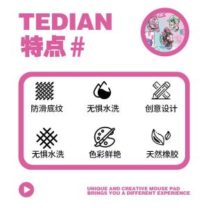 Zenless Zone Zero Sunna, Aria, and Nangong Yu Character Mouse Pad | zenlesszonezero.toys | ZZZ Sunna, Aria, Nangong Yu | Zenless Zone Zero Character Mouse Pad |