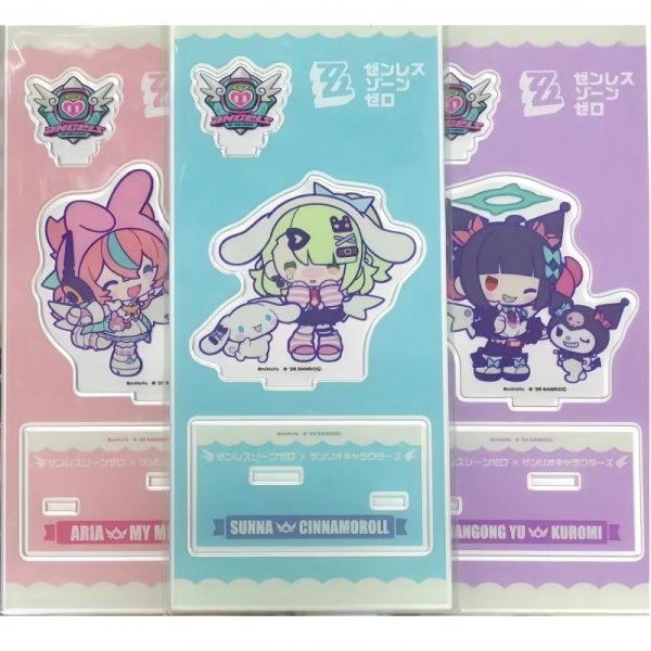 Zenless Zone Zero Sunna, Nangong Yu, and Aria Sanrio Collaboration Chibi Standee Collection | zenlesszonezero.toys | ZZZ Sunna, Nangong Yu, Aria | Zenless Zone Zero Sanrio Collaboration Chibi Standee Collection |